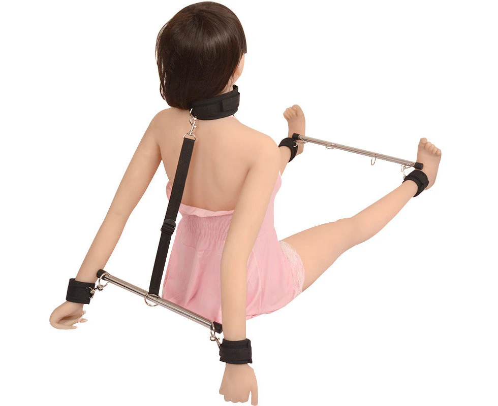 BDSM Bondage Neck & Wrist & Ankle Spreader Bar Kit