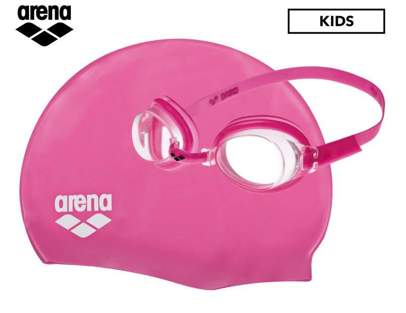 Arena Kids' Pool Jr Set - Fuchsia/White