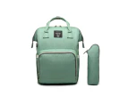Large Capacity Maternity Travel Backpack with USB Charging Port - Green