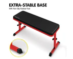 Powertrain Height-Adjustable Exercise Home Gym Flat Weight Bench