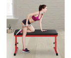 Powertrain Height-Adjustable Exercise Home Gym Flat Weight Bench