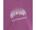 Kathmandu Retro Mountain Women's Short Sleeve T-Shirt - Pink Tulip