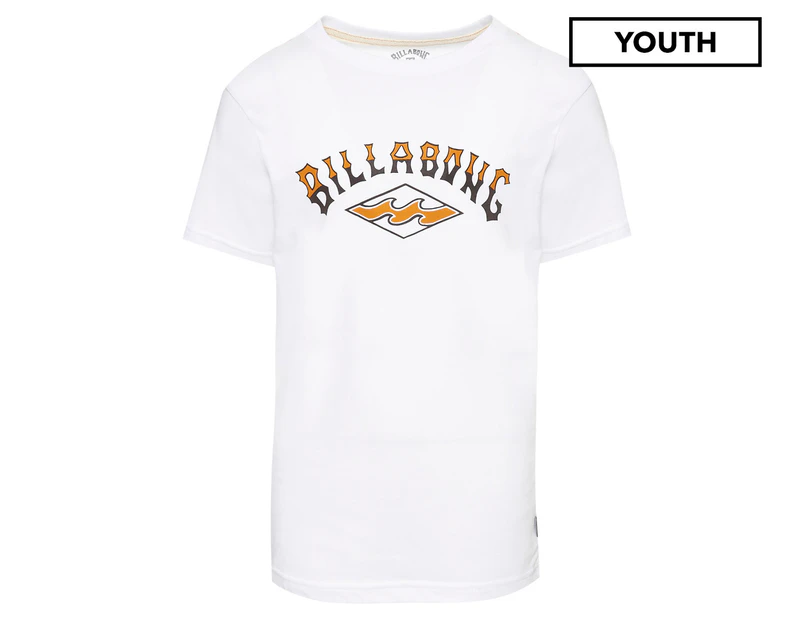 Billabong Youth Boys' Arch Tee / T-Shirt / Tshirt -  White