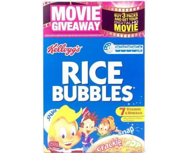 12 X Rice Bubbles 250G