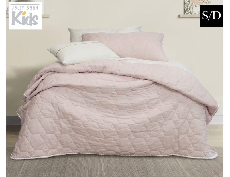 Jelly Bean Kids Bolston Single/Double Bed Coverlet Set - Pink