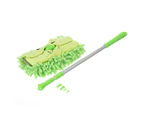 Kids Retractable Mop Pretend Play Toy Educational Toys Mop Cleaning Tools Gifts Green