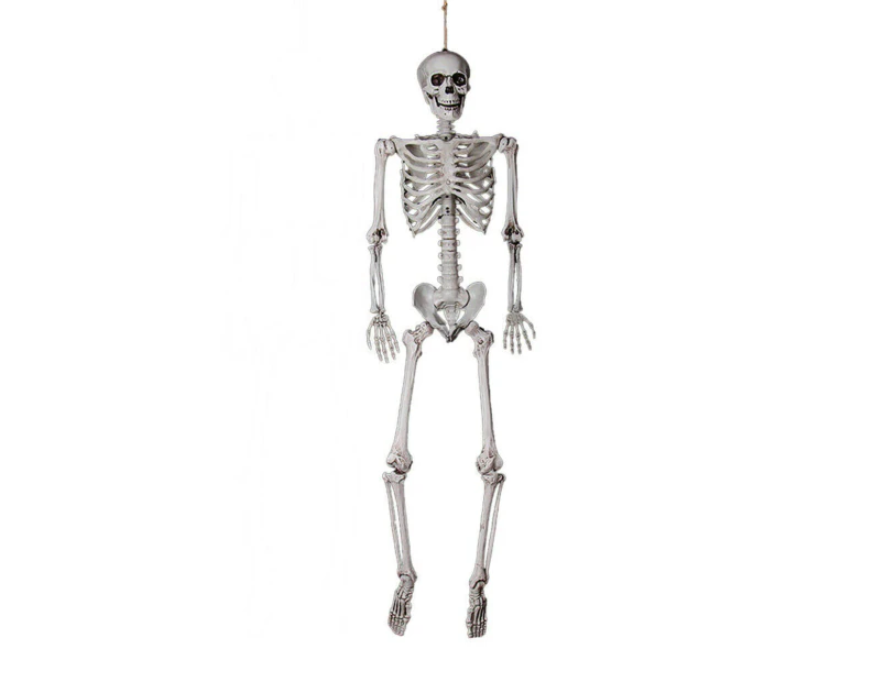 90CM Poseable Full Life Size Human Skeleton Halloween Decoration Party Prop