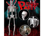 90CM Poseable Full Life Size Human Skeleton Halloween Decoration Party Prop