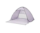 Mountview Pop Up Beach Tent Camping Portable Shelter Shade 2 Person Tents Fish Grey