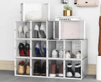 Set of 12 Ortega Home Stackable High Heel Shoe Box - Clear