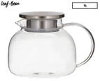Leaf & Bean 1L Boyd Glass Teapot w/ Filter - Clear