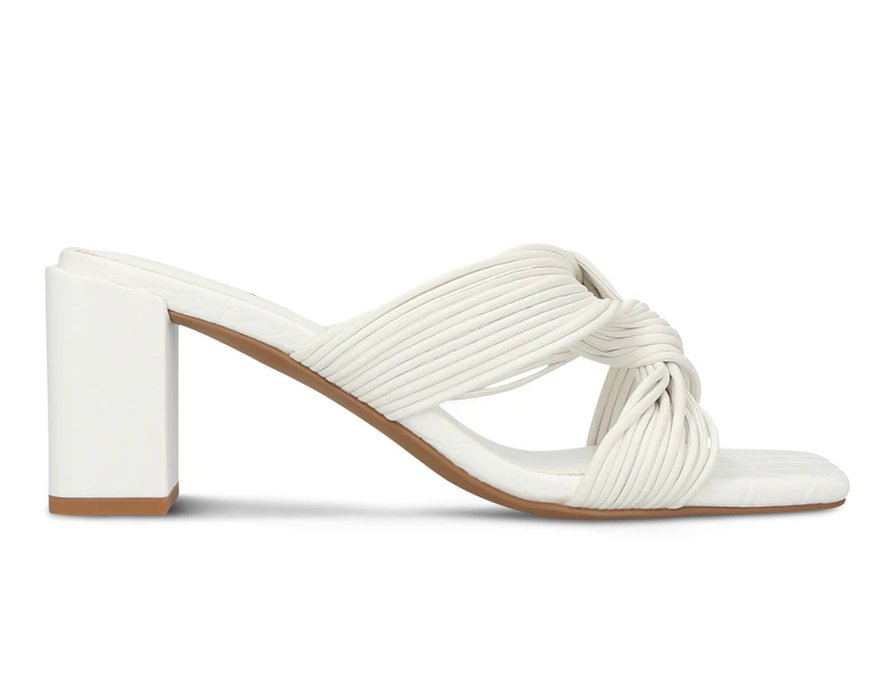 Skin Footwear Women's Amalfi Leather Heels - White