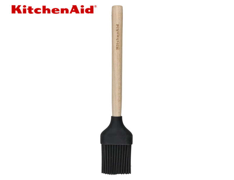 KitchenAid Silicone Mini Pastry Brush - Natural/Black