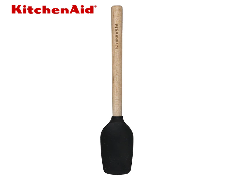 KitchenAid Silicone Mini Spoon Spatula - Natural/Black