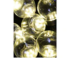 10 Clear G60 Festoon Christmas Party Lights With 50 Warm White LEDs  - 5m