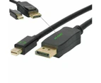 DisplayPort Mini DP to DP 6FT 1.8M Cable Display Port For MacBook Pro Air Mac