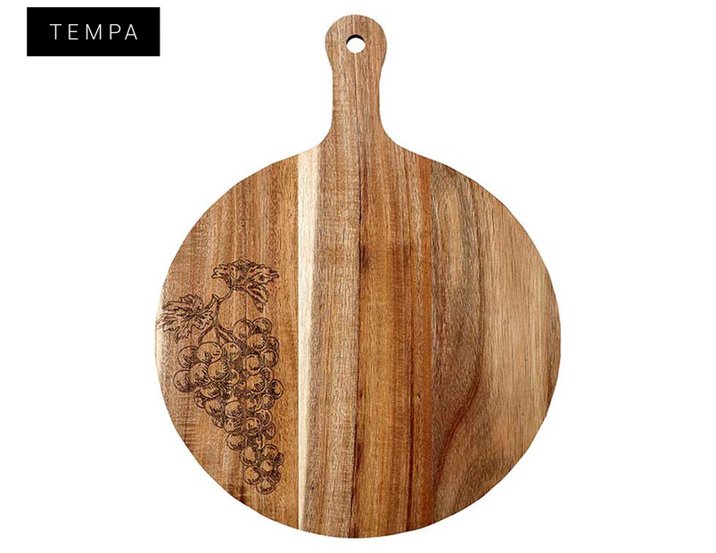 Tempa 40x30cm Atticus Grape Wooden Serving Board - Natural