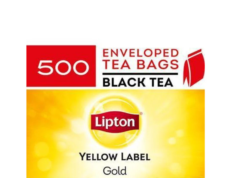 500 Lipton Tea Bags Yellow Label Gold