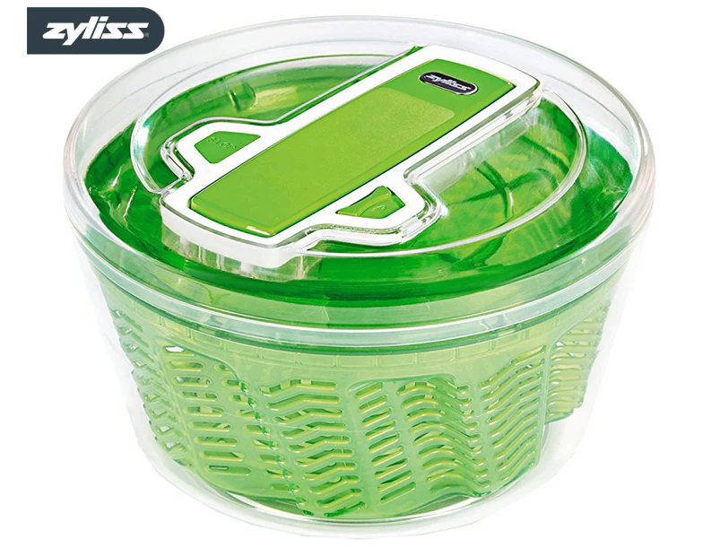 Zyliss Large Swift Dry Salad Spinner - Clear/Green