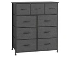 West Avenue 9-Drawer Chest - Charcoal