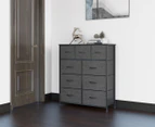 West Avenue 9-Drawer Chest - Charcoal