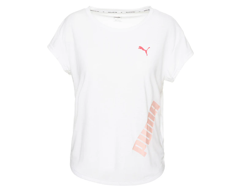 Puma Women's Modern Sports Tee / T-Shirt / Tshirt - Puma White