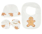 Gem Look 0-6 Months Baby Organic Cotton Gingerbread 6-Piece Set - Cream