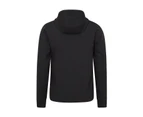 Mountain Warehouse Mens Race II Active Hoodie Warm Lightweight Full Zip Hoody - Black