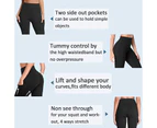 Large, Black) - Gayhay High Waist Yoga Pants with Pockets for