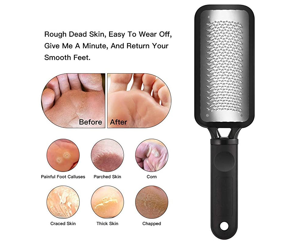 Unique Bargains Pro Stainless Steel Colossal Foot Rasp File Callus Remover  Dead Skin Pedicure Tool : Target