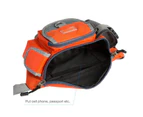 (Orange) - Piscifun Fishing Bag Portable Outdoor Fishing Tackle Bags Multiple Waist Bag Fanny Pack