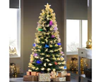 Christmas Tree Snowy Fibre Optic 150CM Ultra-bright Multicolor LED Lights