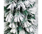 Christmas Tree Snowy Fibre Optic 150CM Ultra-bright Multicolor LED Lights