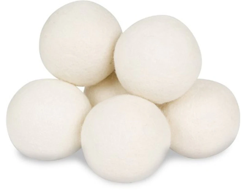 MINGZE 6pcs Wool dryer balls, Laundry drying balls, Reusable Tumble Dryer Balls, Natural Fabric Laundry balls, Baby Safe Laundry Non-toxic Unscented Hypoal