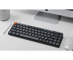 Keychron K7 Bluetooth Keyboard 68 Key Low Profile Hot-Swappable Optical Switch RGB Backlit Wireless Keyboard (Brown Switch)