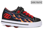 Heelys Boys' Snazzy 2-Wheel Skate Shoes - Black/Yellow/Red