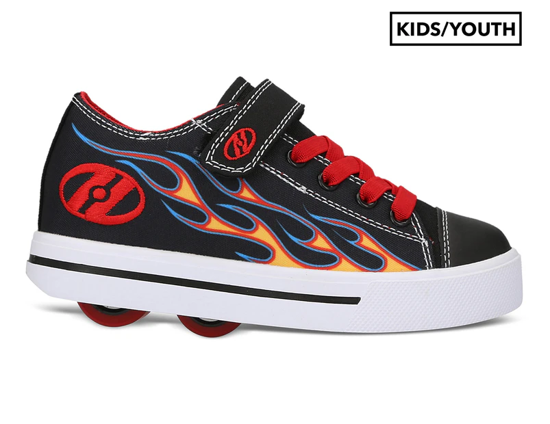 Heelys Boys' Snazzy 2-Wheel Skate Shoes - Black/Yellow/Red