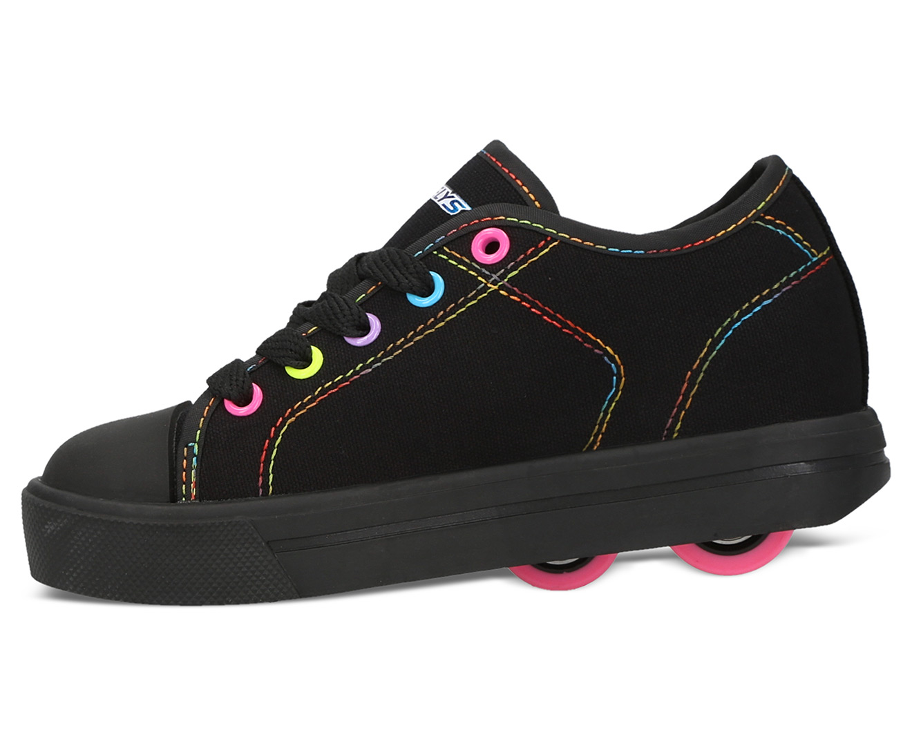 Heelys Girls Classic X2 2 Wheel Skate Shoes Black Rainbow Nz