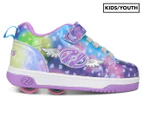 Heelys Girls' Dual Up X2 2-Wheel Skate Shoes - Purple/Rainbow