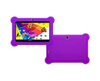Kids' Educational Android 7" inch Quad Core HD Touch Screen Tablet with Case - Purple