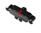 360-Degree Rotation Gravity Caroutlet Phone Holder For Iphone- Black