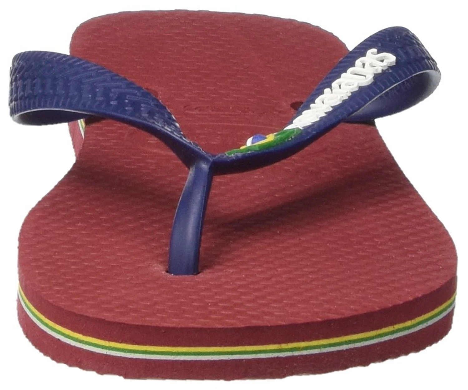 (4.5 UK (39/40 EU) (37/38 BR), Red) - Havaianas Flip Flops Men/Women Brasil Logo