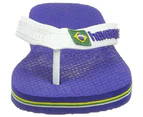 Havaianas Flip Flops Brasil Logo Marine Blue