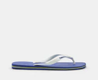 Havaianas Unisex Brasil Logo Thongs - Marine Blue