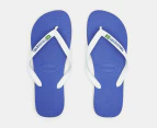 Havaianas Unisex Brasil Logo Thongs - Marine Blue