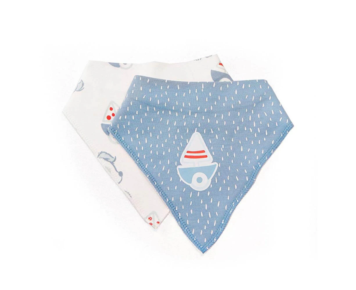 Bunnies By The Bay Bib - Ahoy Dribble Set