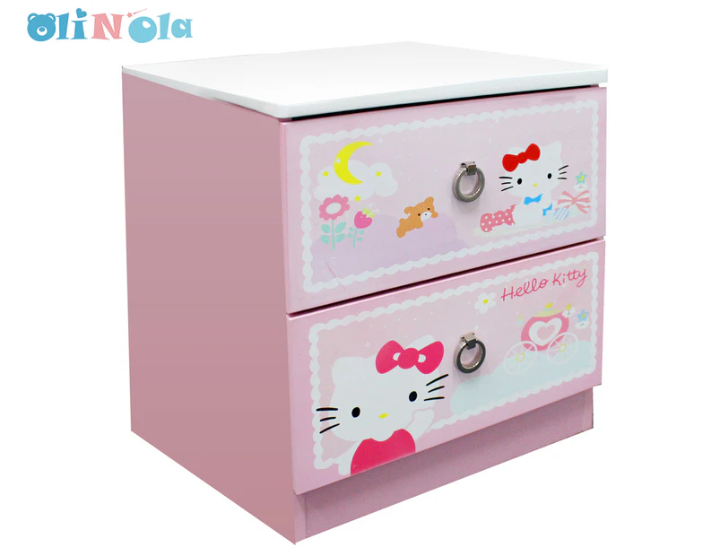 Oli And Ola Hello Kitty Kids' Bedside Table - Pink