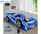 Oli And Ola Kids' Racing Car No.1 Champion Single Bed - Blue