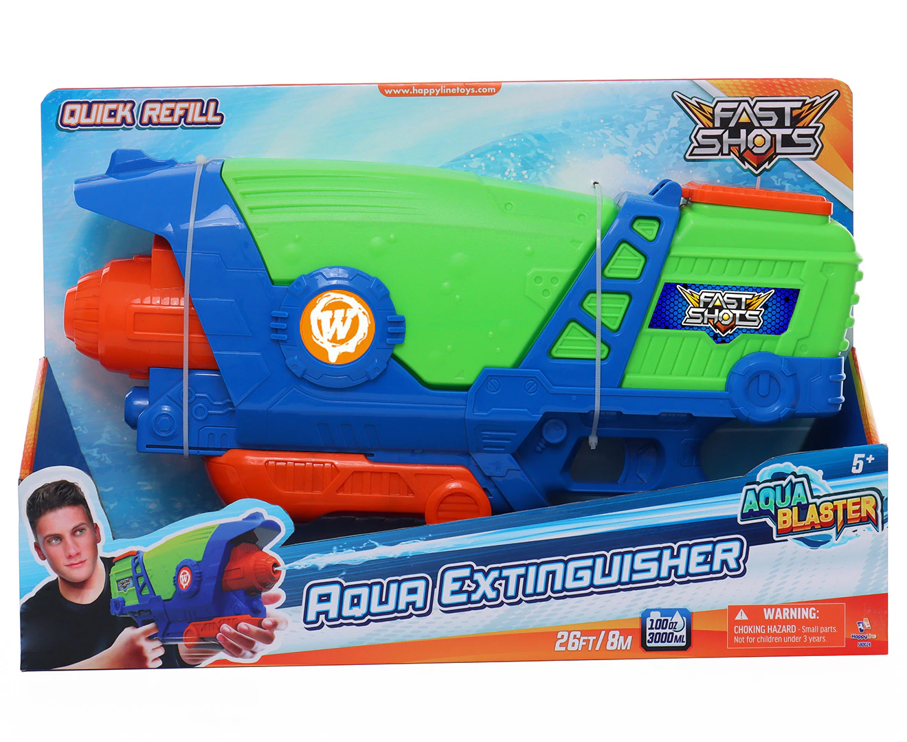 Fast Shots Aqua Extinguisher Water Blaster