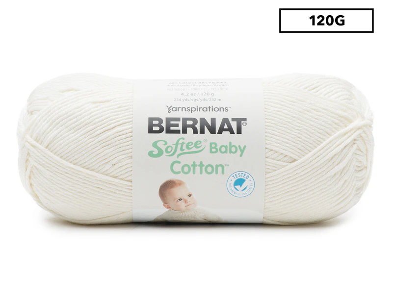 Bernat Softee Baby Cotton Knitting Yarn 120g - Cotton